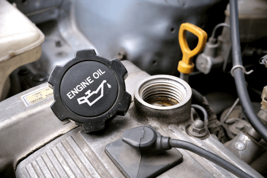 Car Engine Oil Level Check